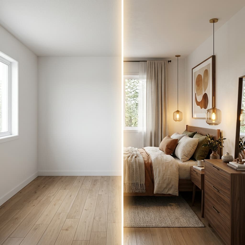 AI interior design transformation